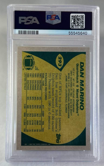 1989 Dan Marino Topps #293 Football Card