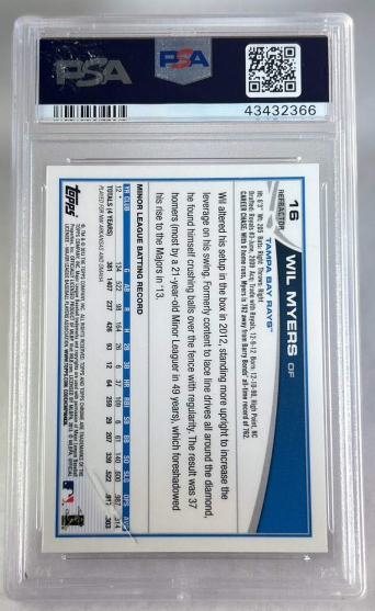 2013 Topps Chrome Wil Myers Refractor Baseball Card #16