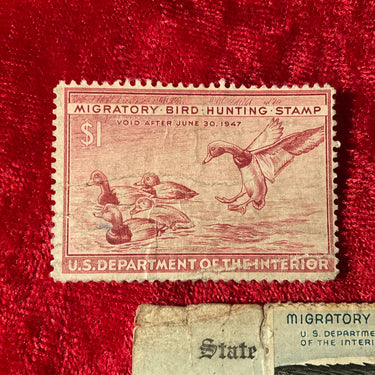 5 Piece "Duck Stamp" Starter Collection 1940's - 1960's Including Permit